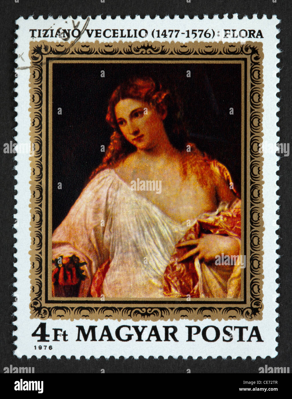 Hungarian postage stamp Stock Photo - Alamy