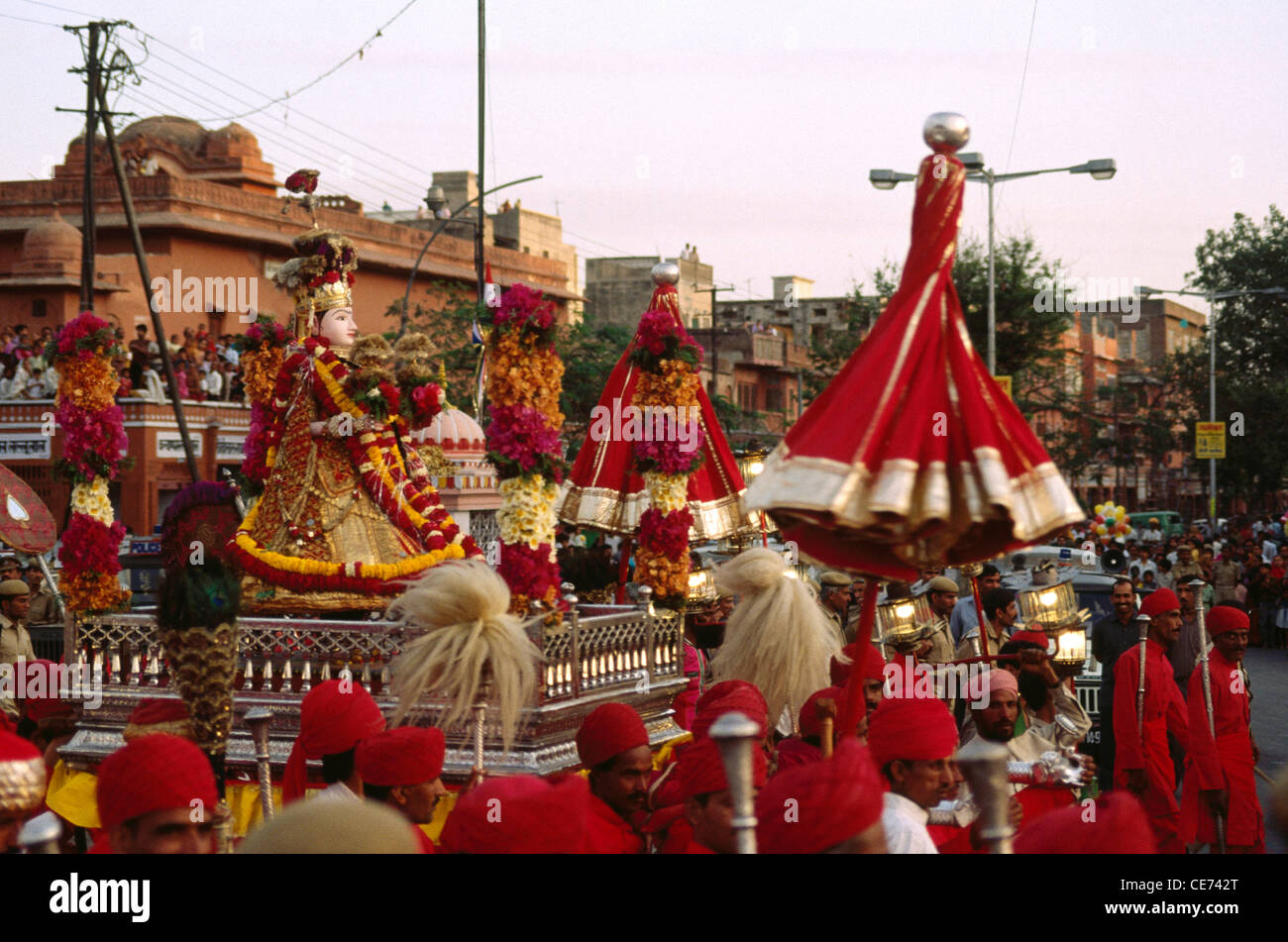 Gangaur festival ; jaipur ; rajasthan ; india Stock Photo