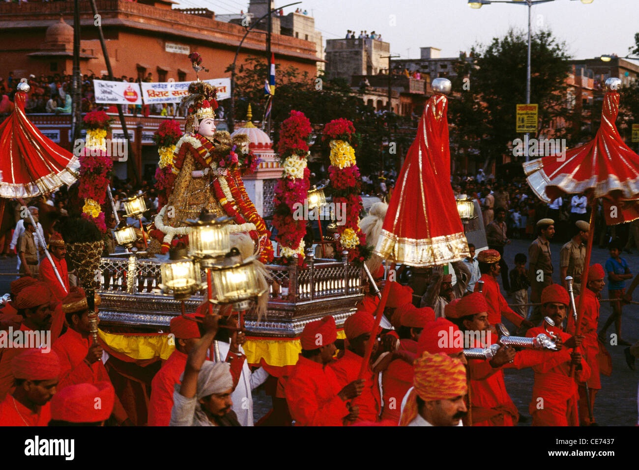 Gangaur festival ; jaipur ; rajasthan ; india Stock Photo