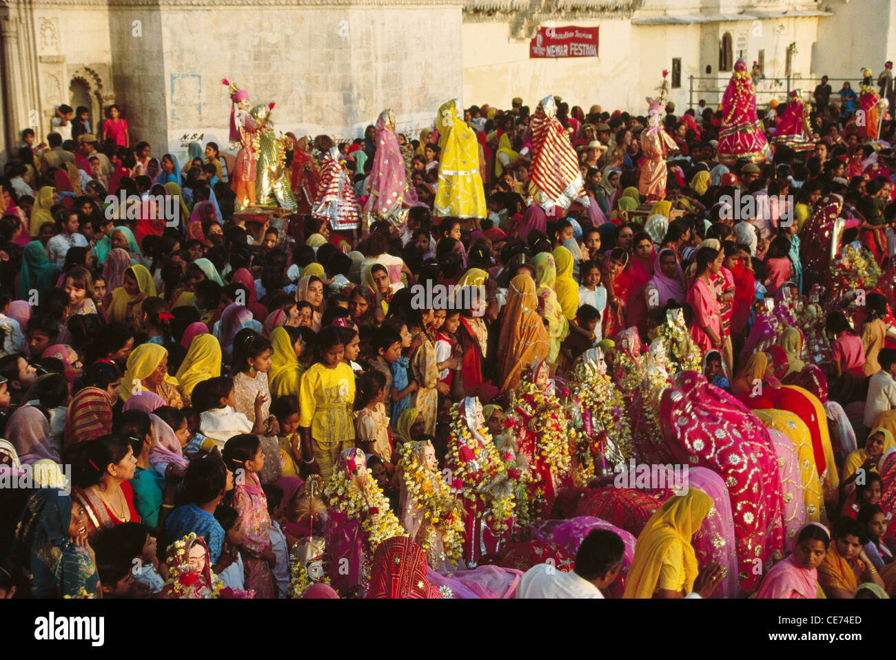 Gangaur festival ; jaipur ; rajasthan ; india ; asia Stock Photo