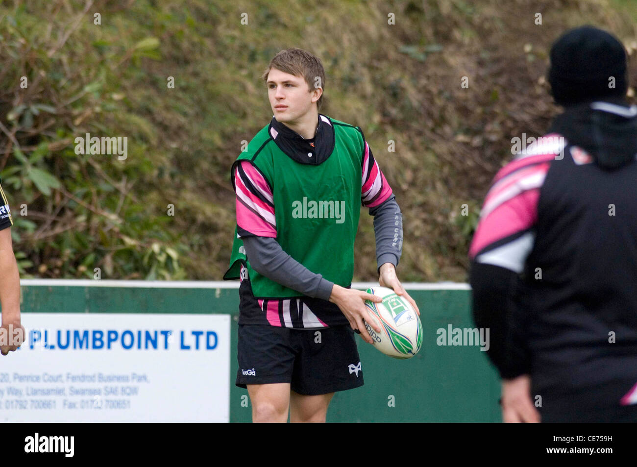 Ospreys 17-year-old rugby player Tom Prydie. Stock Photo