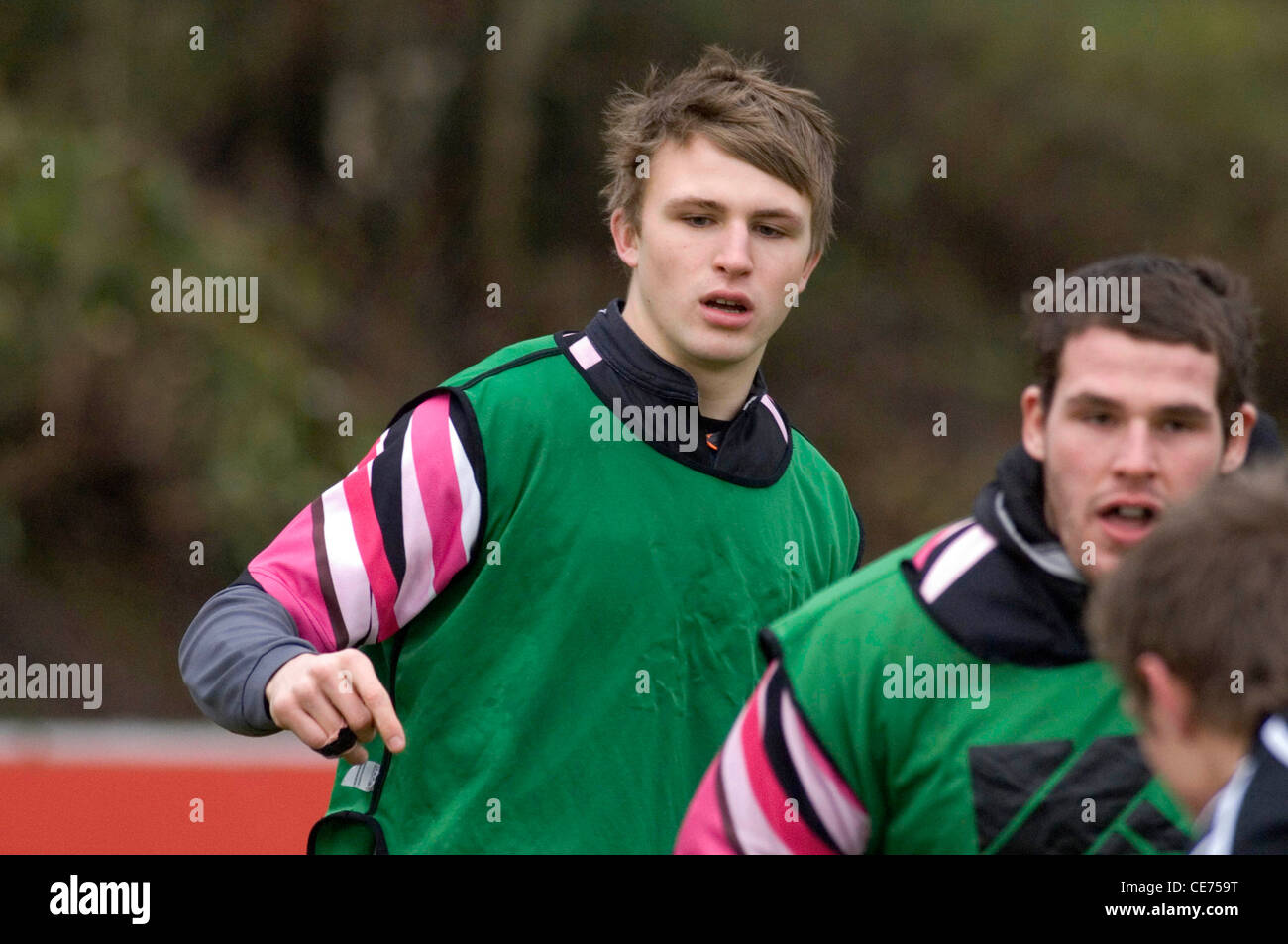 Ospreys 17-year-old rugby player Tom Prydie (left). Stock Photo