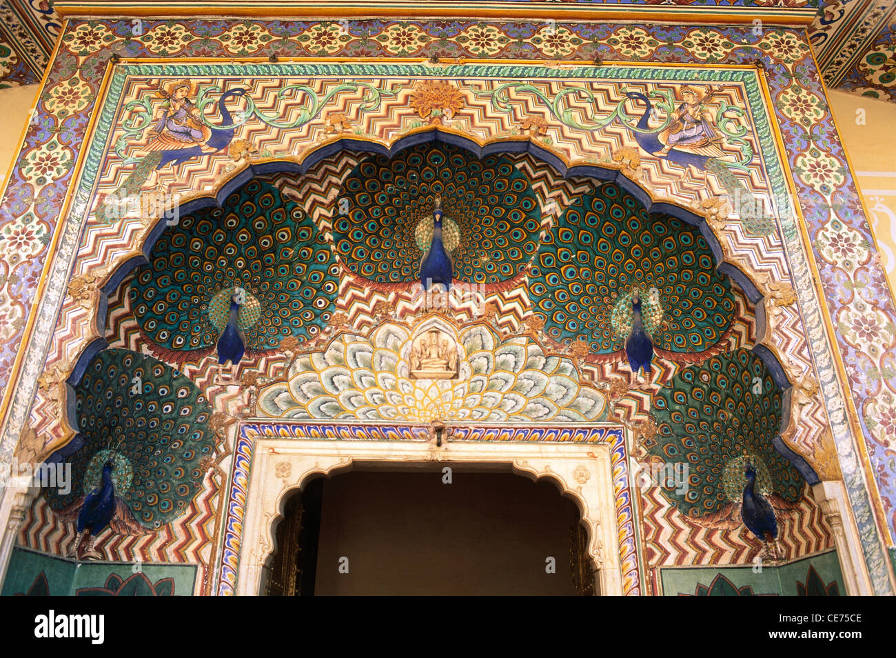peacock gate city palace jaipur rajasthan india Stock Photo - Alamy