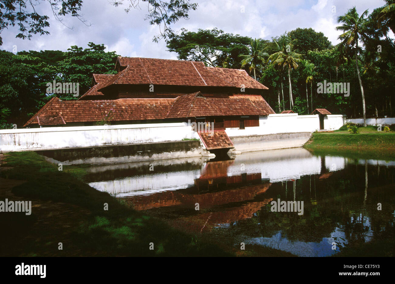 krishnapuram indian palace reflected in pond at kayamkulam Alappuzha  kerala india Stock Photo