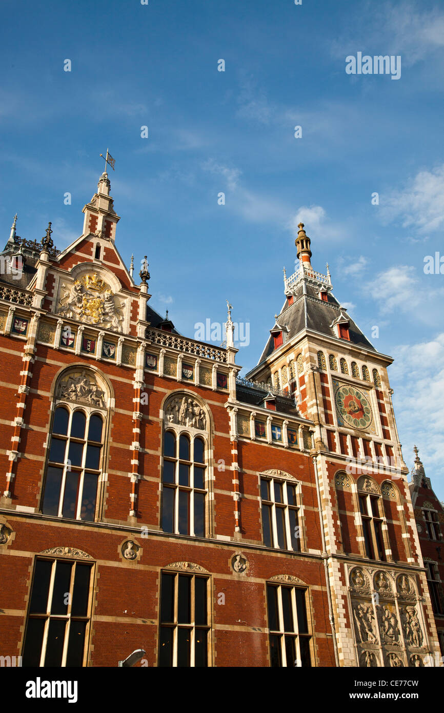 Amsterdam Central Station, the Netherlands Stock Photo