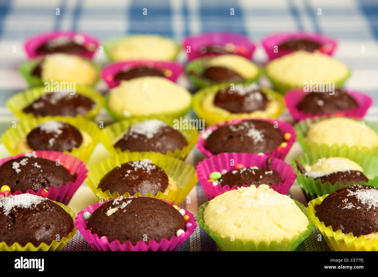 Homemade muffins on the table Stock Photo