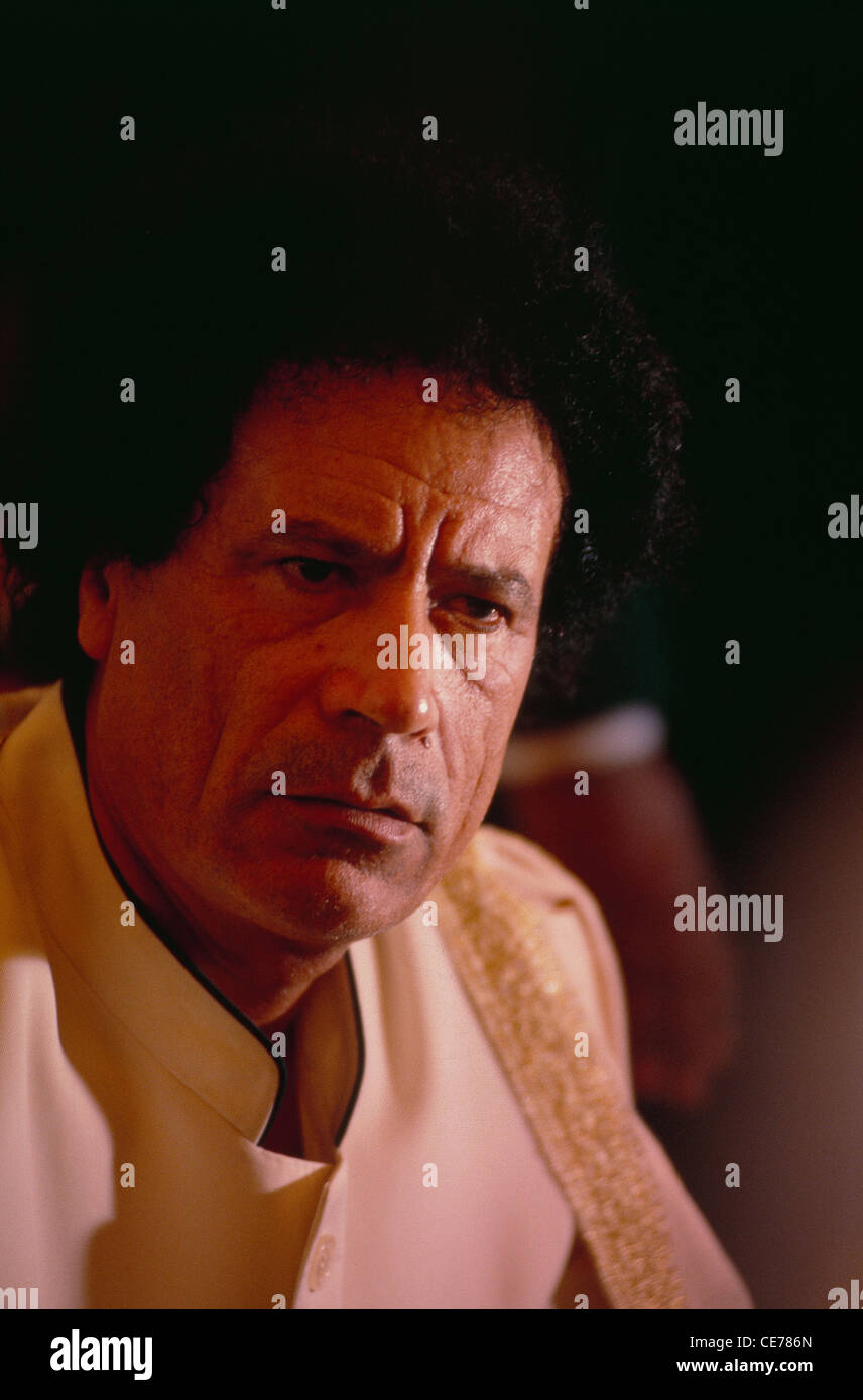 Libyan President Muammar Gaddhafi and Arab Heads of state during