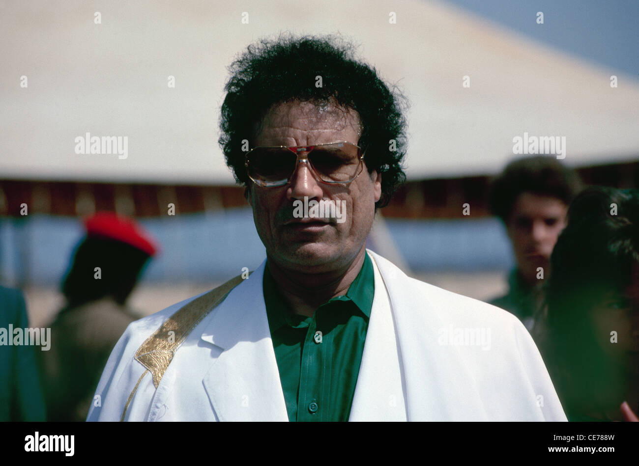 Libyan President Muammar Gaddhafi and Arab Heads of state during