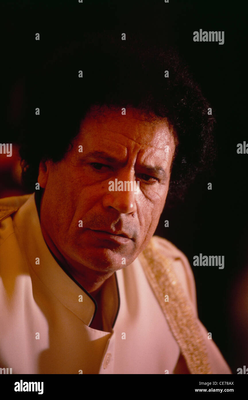 Libyan President Muammar Gaddhafi and Arab Heads of state during