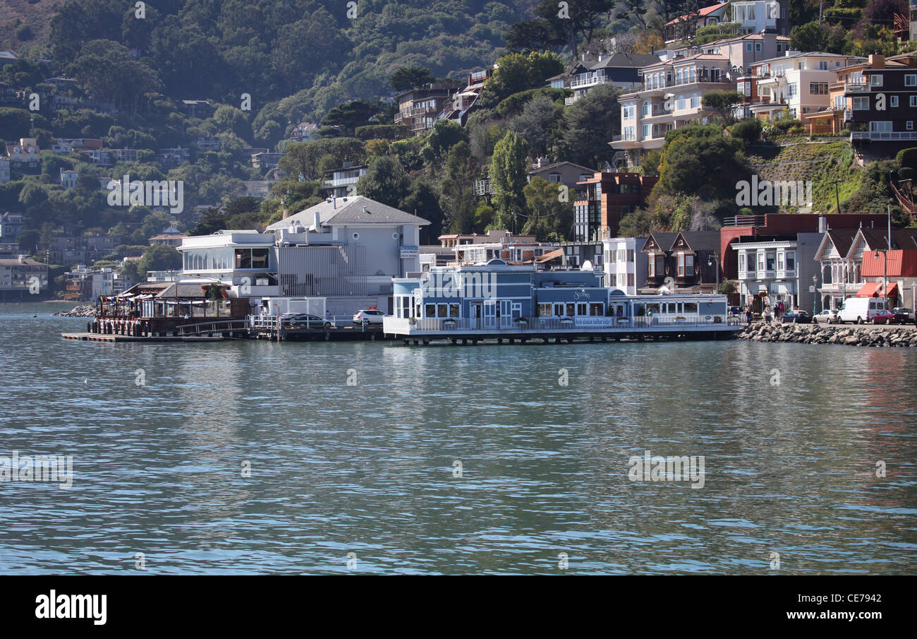 Waterfront Sausalito California Stock Photo