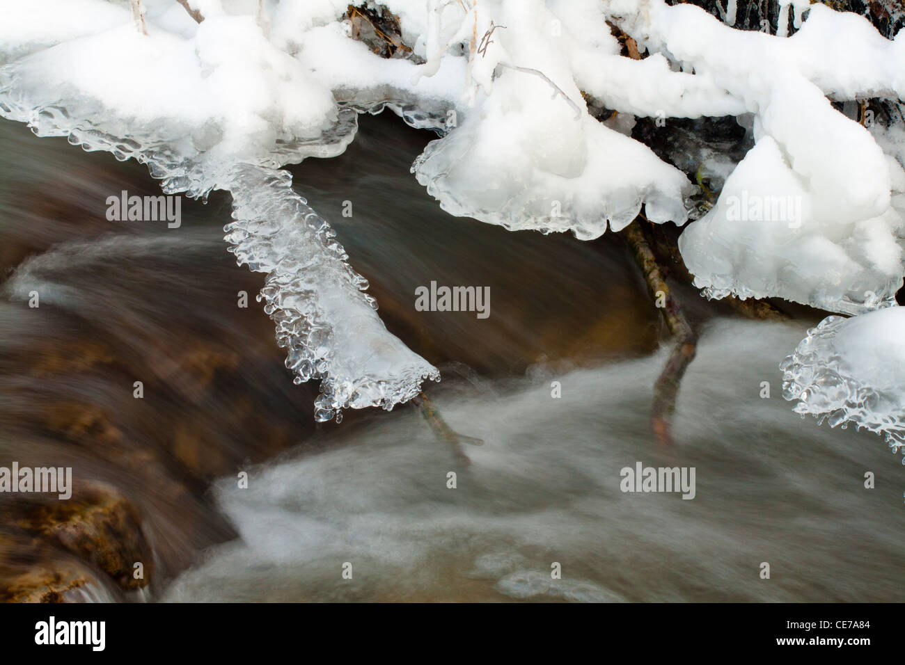 Fast flowing icy water hi-res stock photography and images - Alamy