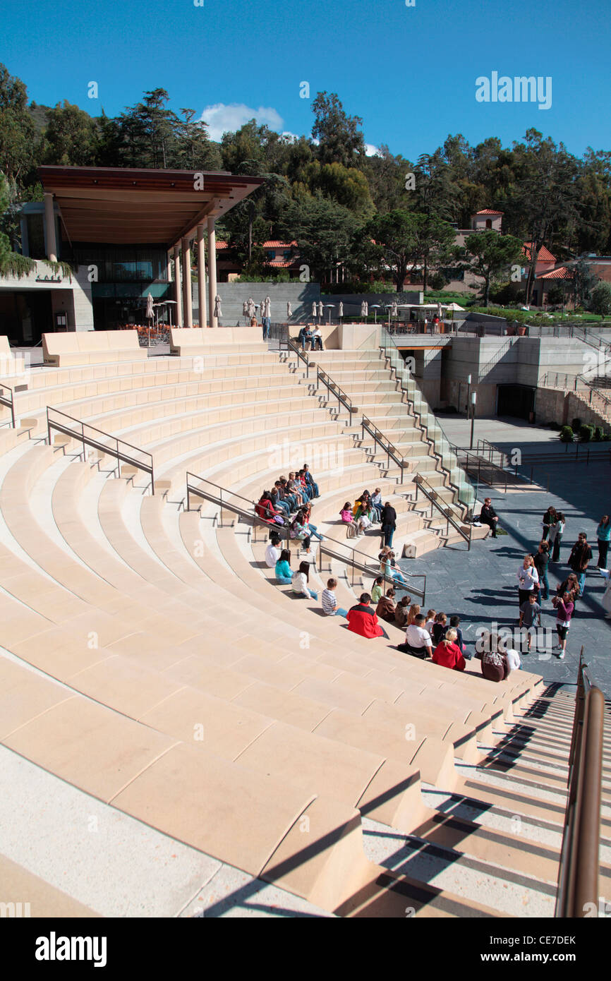 USA, California, Los Angeles, Pacific Palisades, Amphitheatre in Getty Villa Stock Photo