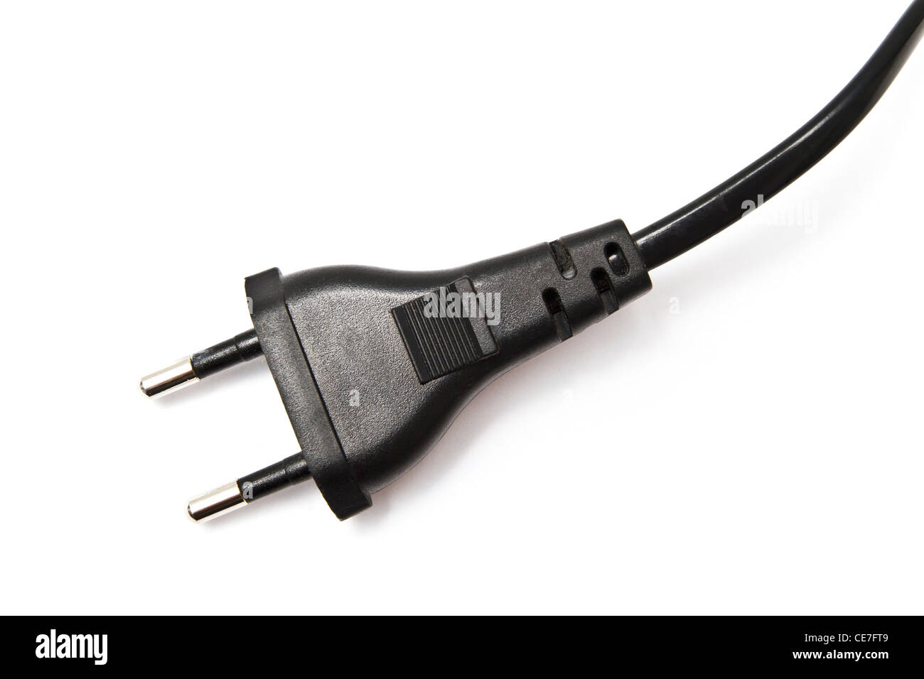 Electric plug isolated on the white background Stock Photo - Alamy