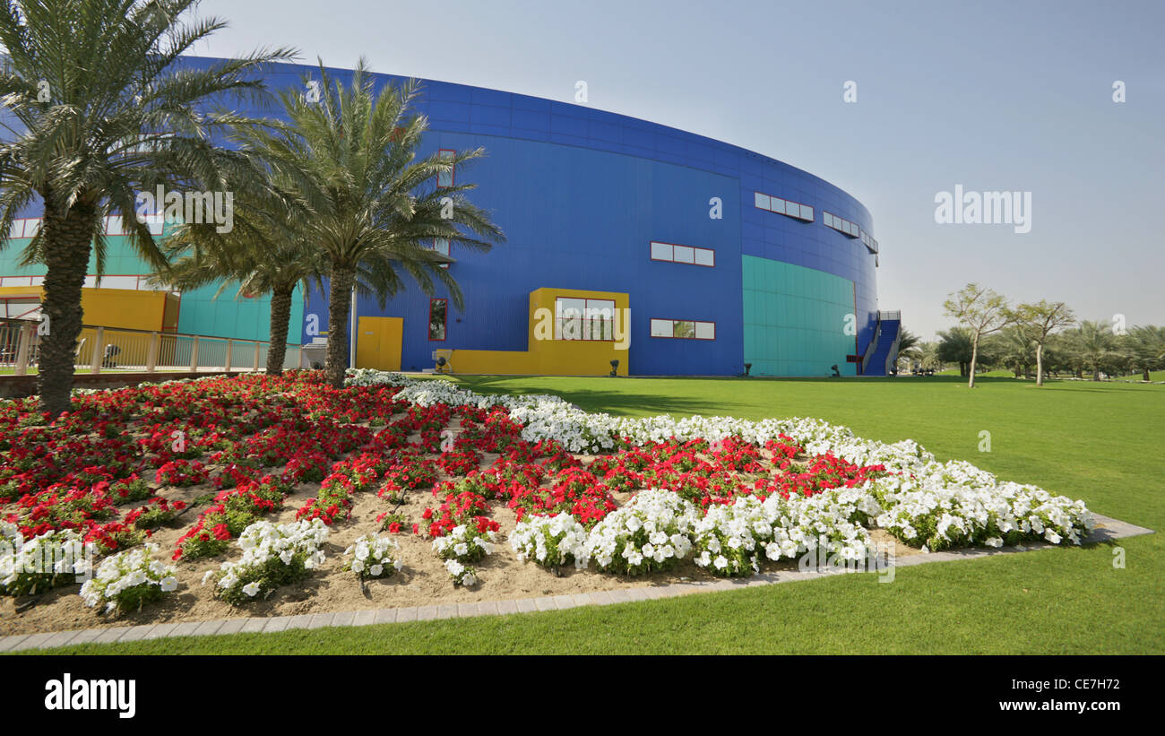 Exterior of Children's City, an educational attraction for children in Dubai. Stock Photo