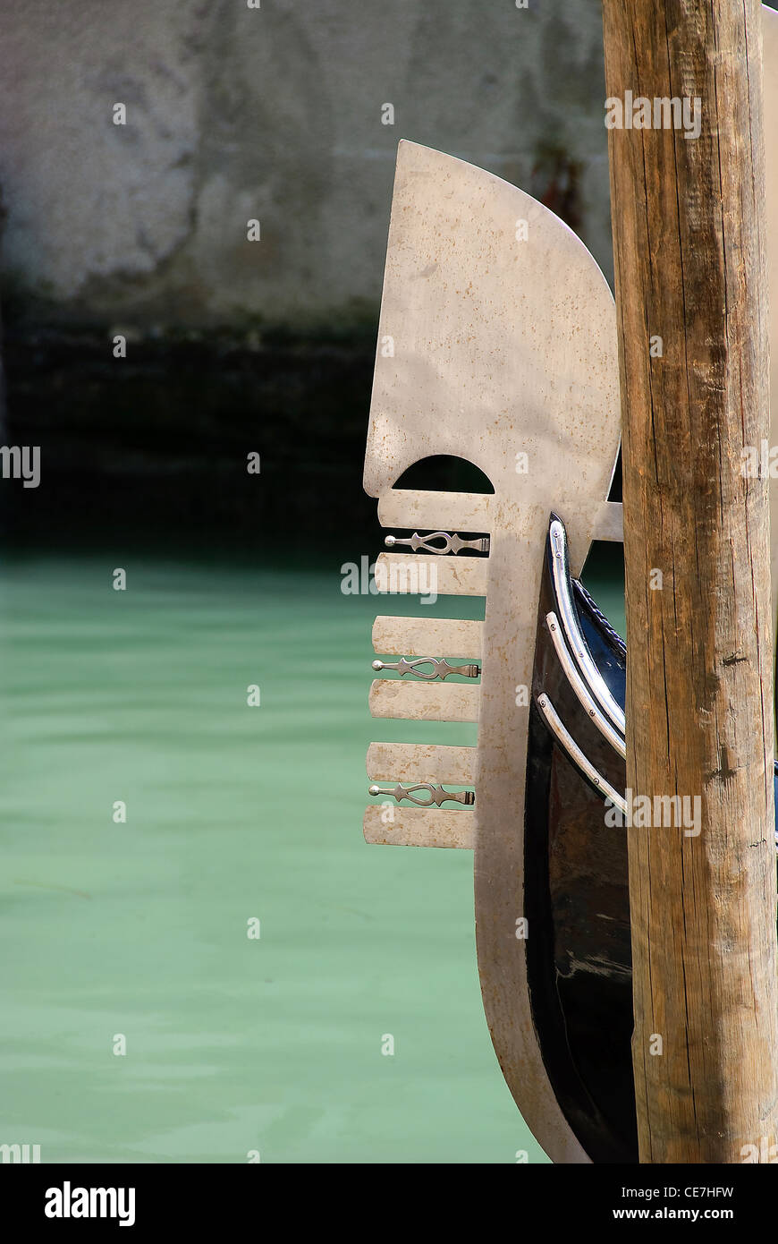 Front of a gondola Stock Photo Alamy