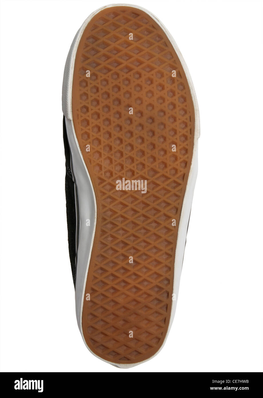 Old Vans trainer sole tread pattern on white background Stock Photo - Alamy