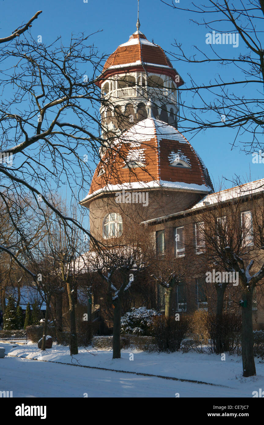 The main symbol of Svetlogorsk (early Rauschen) - Tower of municipal hydropathic Stock Photo