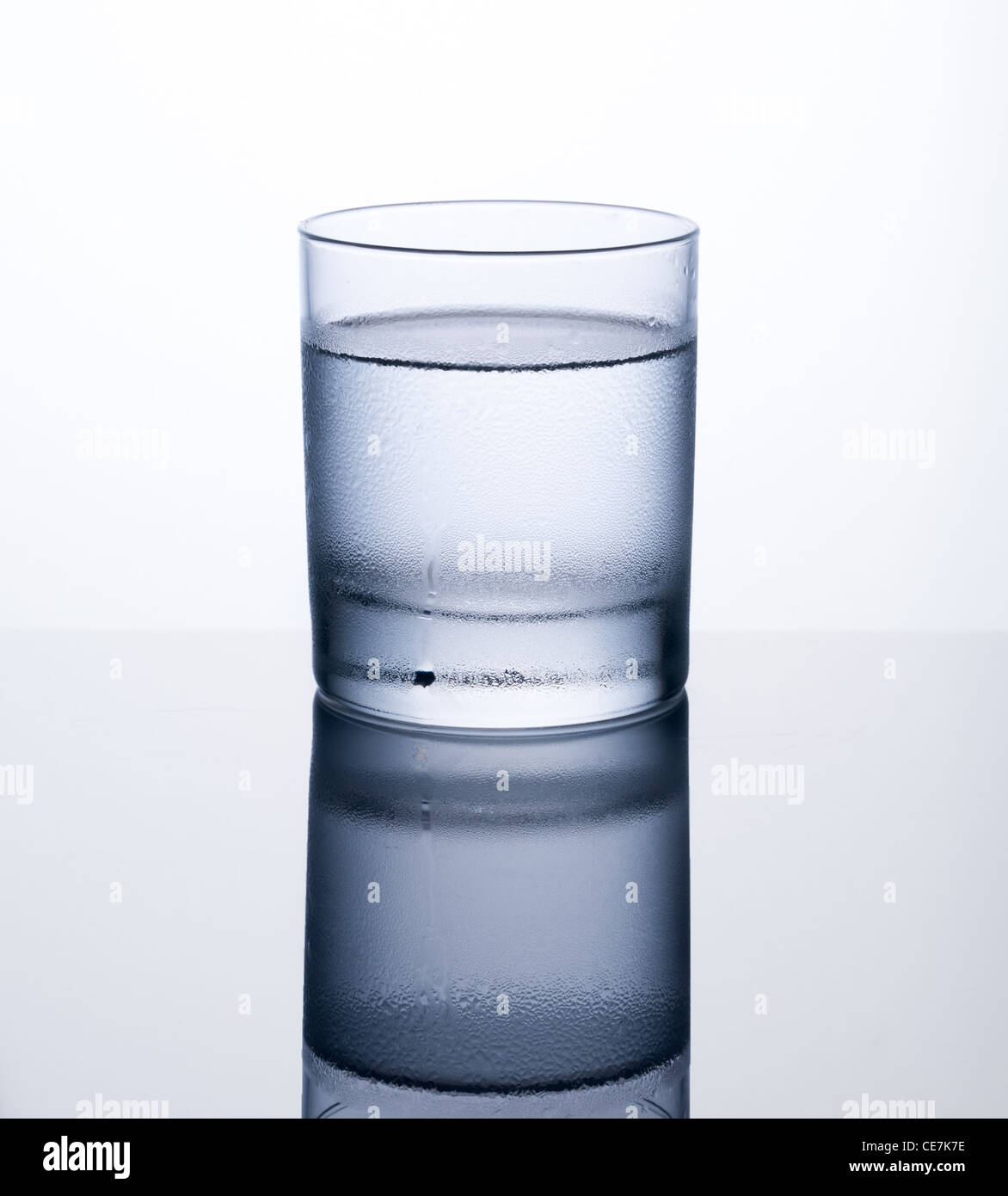 Glass of clear cold water isolated on white background Stock Photo - Alamy