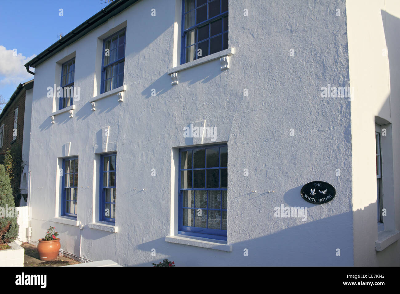 The White House cottage Stamford Green Epsom Surrey England UK Stock