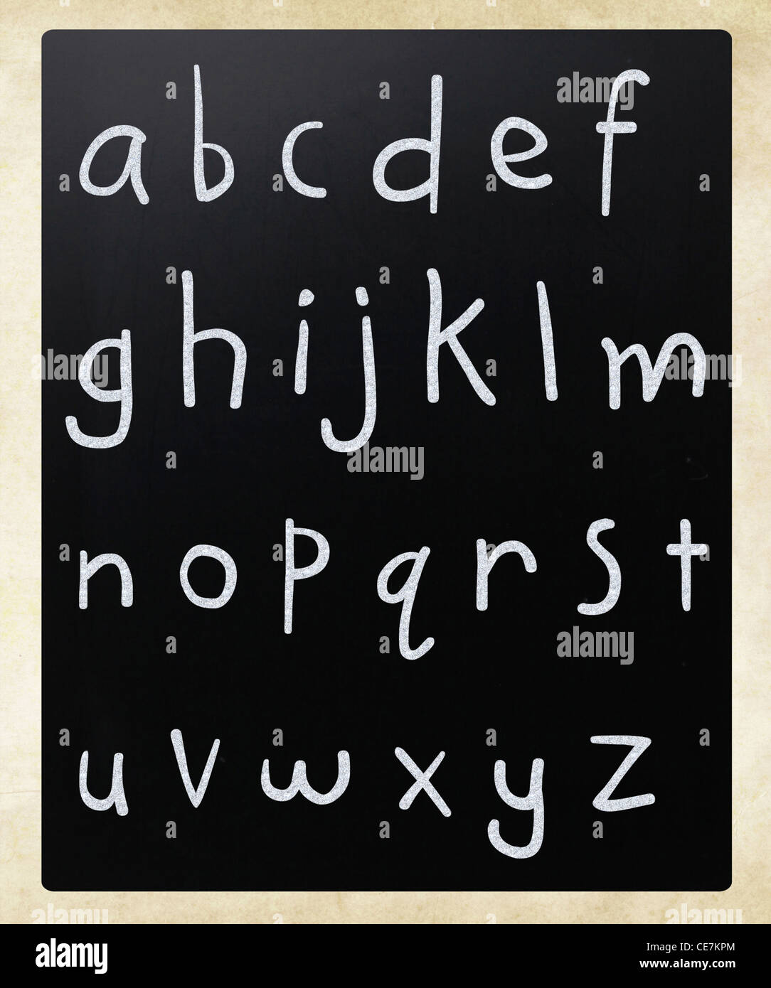 Text handwritten with white chalk on a blackboard Stock Photo - Alamy