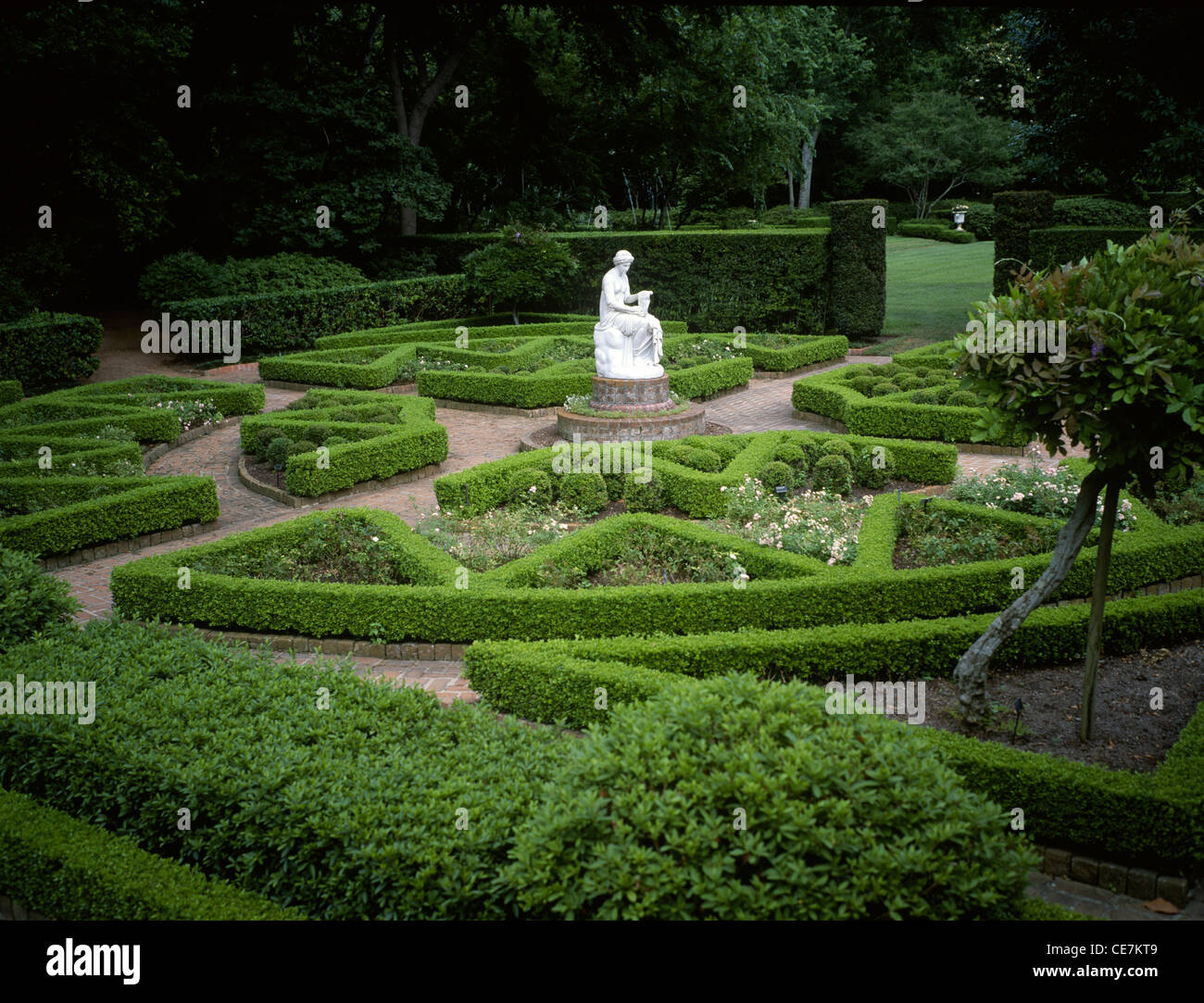 USA Houston Texas Bayou Bend Gardens Clio Garden Stock Photo - Alamy
