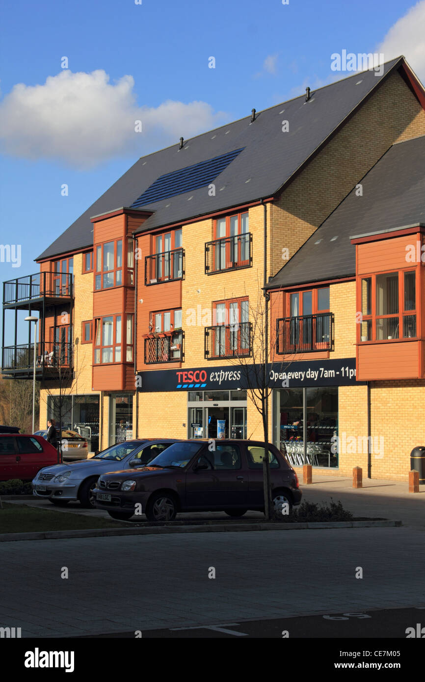 TESCOs express supermarket Horton Lane Epsom Surrey England UK Stock