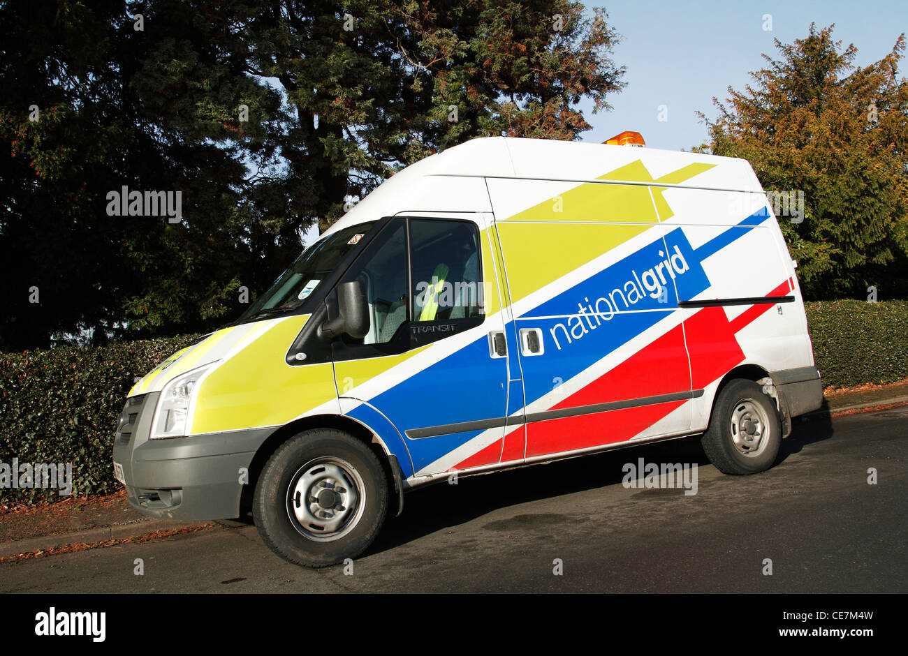 A National Grid maintenance van in the U.K. Stock Photo