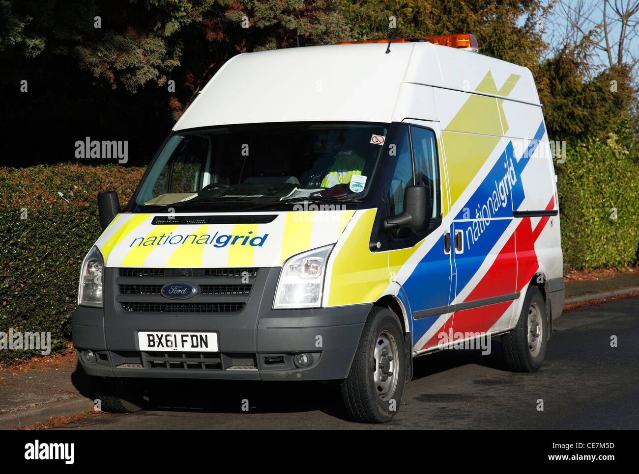 A National Grid maintenance van in the U.K. Stock Photo