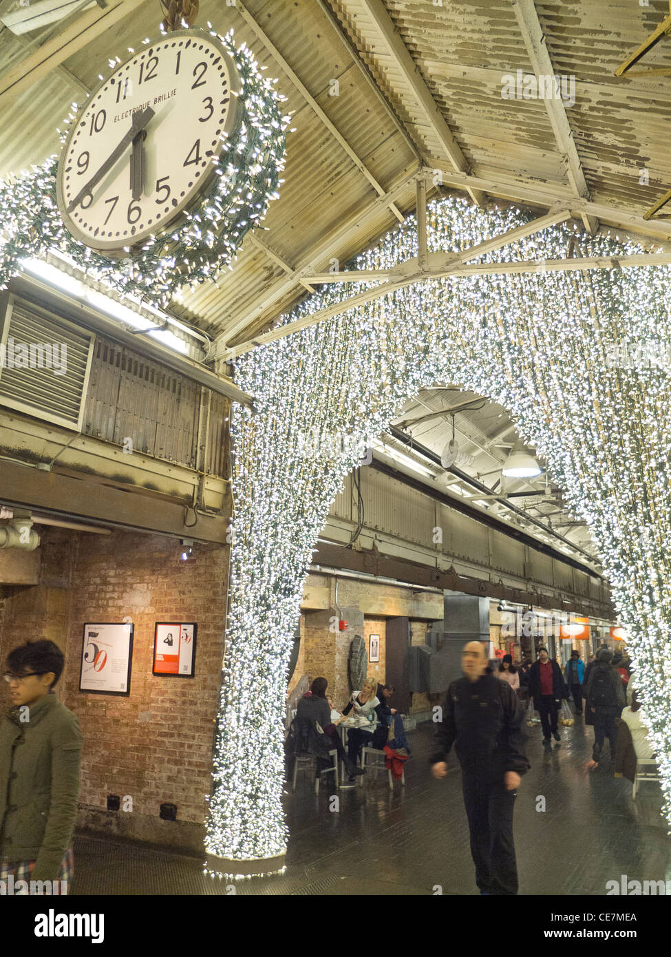 Christmas at Chelsea Market in New York City Stock Photo Alamy
