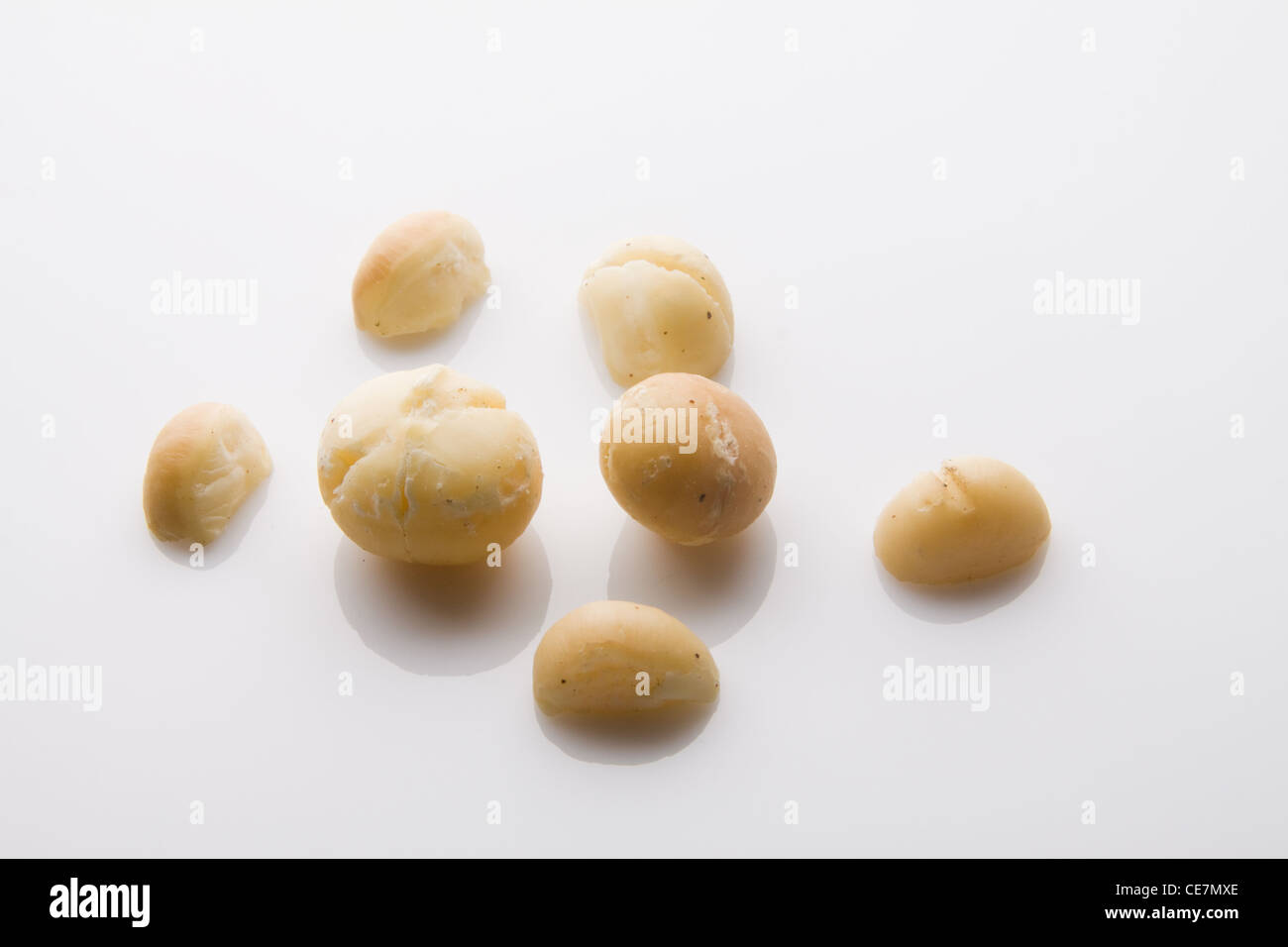 Macadamia nuts Stock Photo
