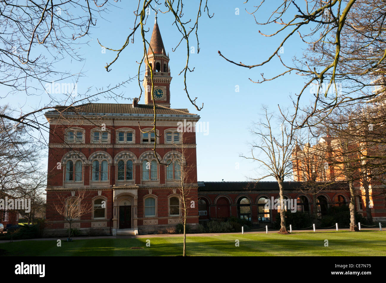 The 19th century New Buildings of Dulwich College in South London. Stock Photo