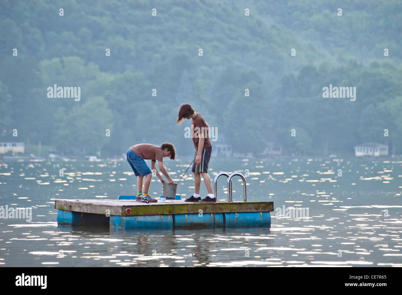 Two Boys Fishing High Resolution Stock Photography and Images - Alamy