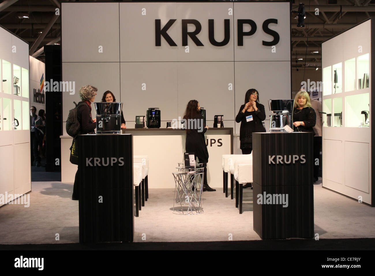 krups luxury kitchenware booth Stock Photo