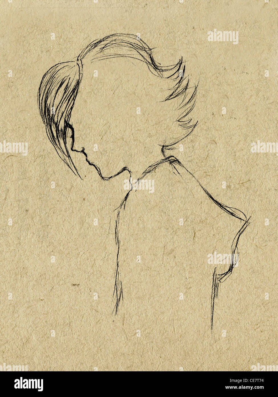 pencil drawing on paperboard Stock Photo Alamy