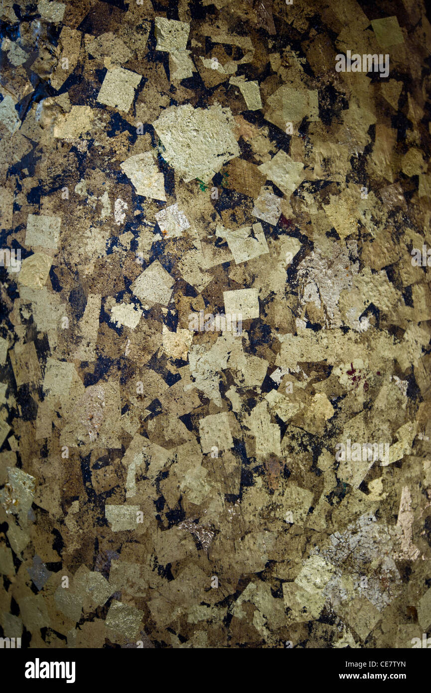 Gold leaf background Stock Photo Alamy