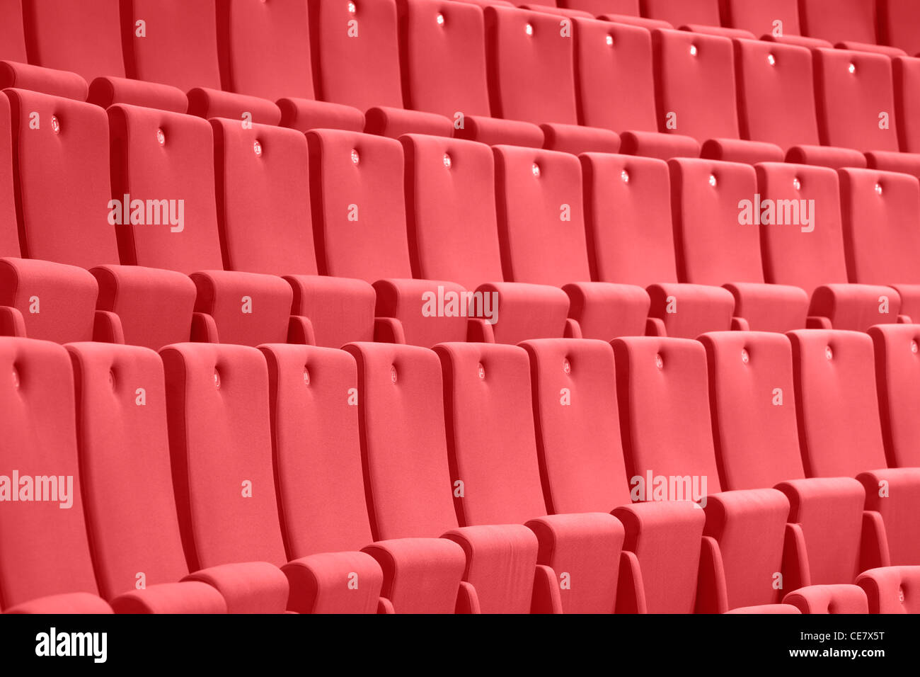 Red row seats stands hi-res stock photography and images - Alamy