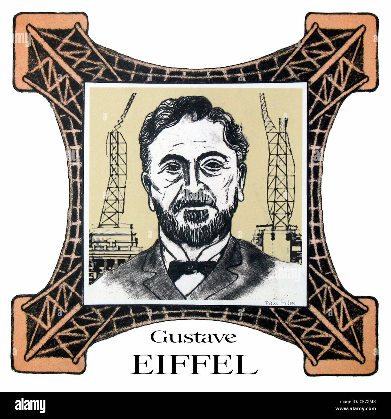 Gustave Eiffel Stock Photo
