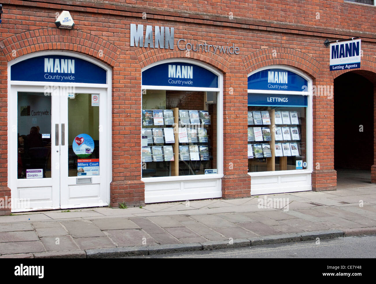 Mann Estate Letting Agent Agents Canterbury UK Stock Photo