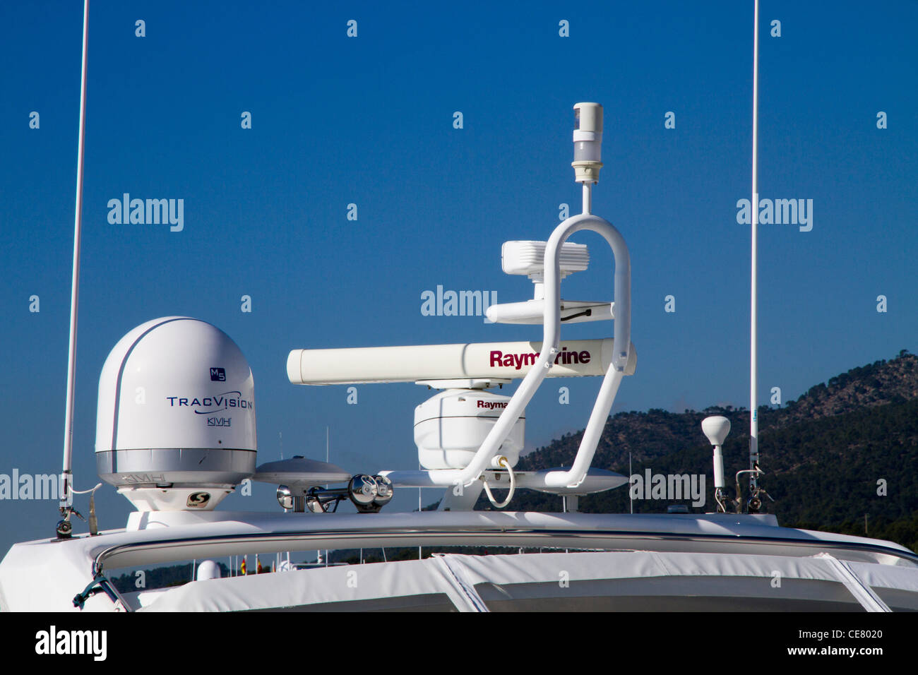 radar and safety equipment equipments for navigation mounted aboard on