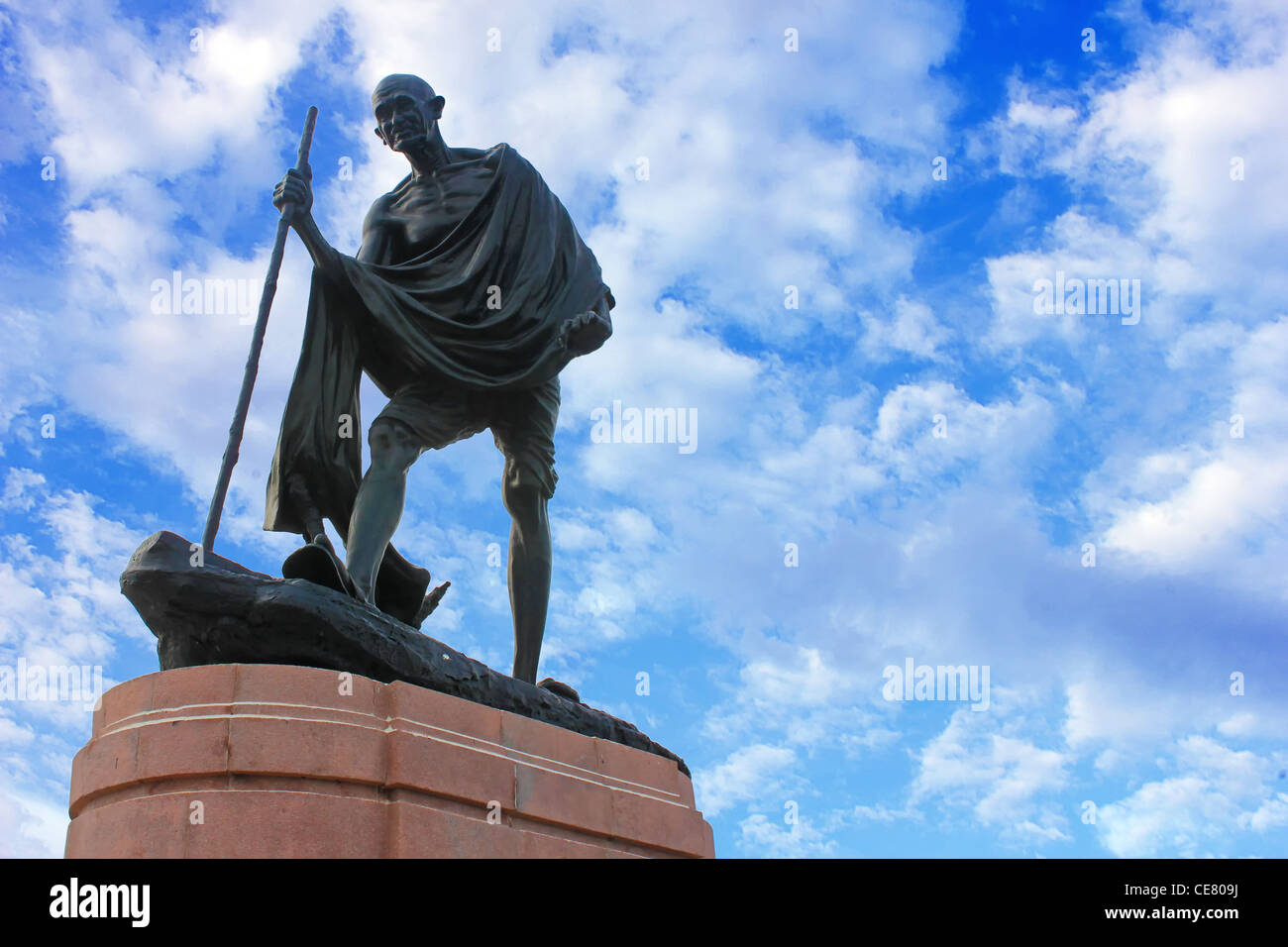 Statue of Gandhi Mohandas Karamchand Gandhi Stock Photo