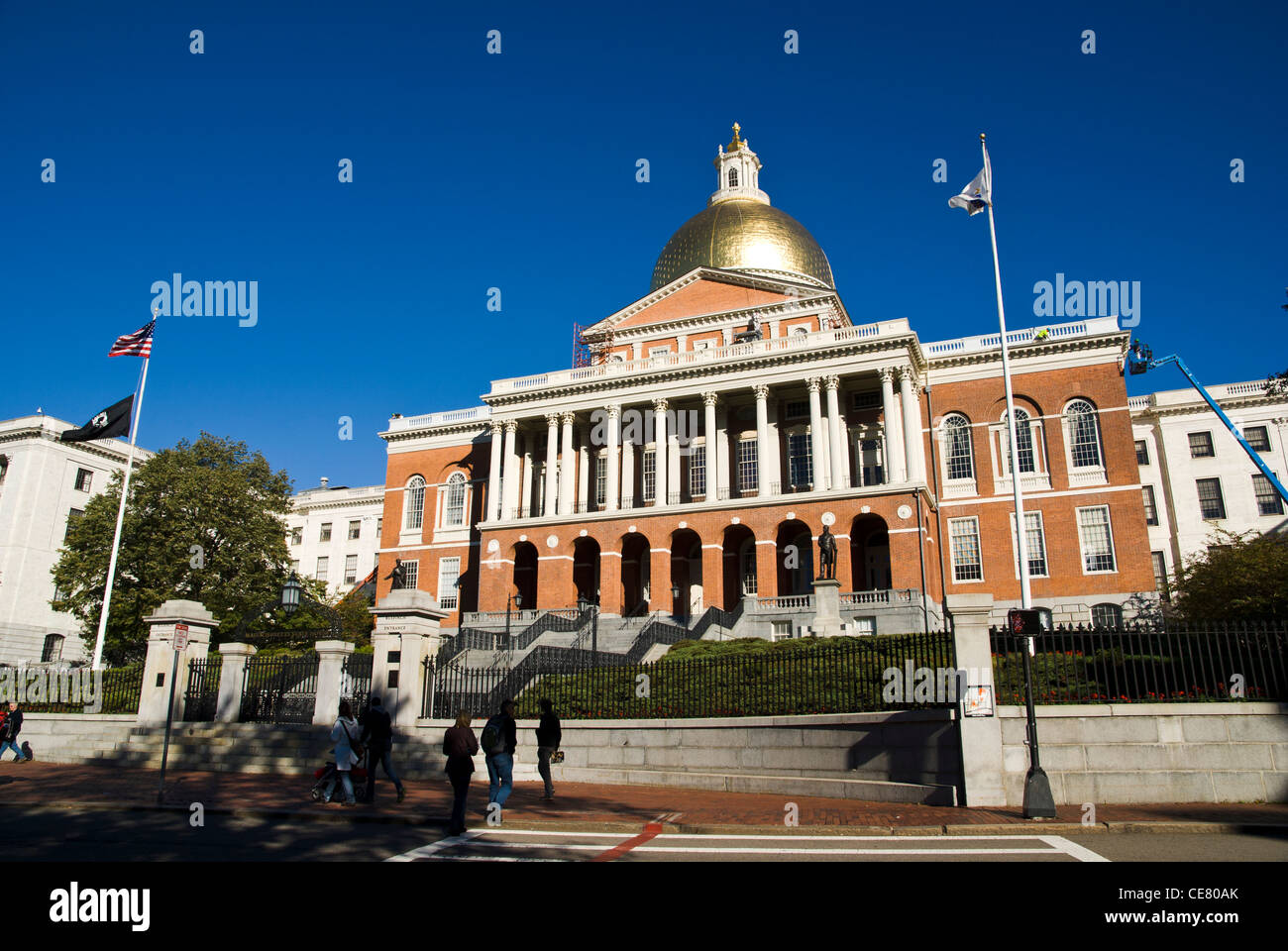 Massachusetts State House, Boston, MA, USA. Stock Photo