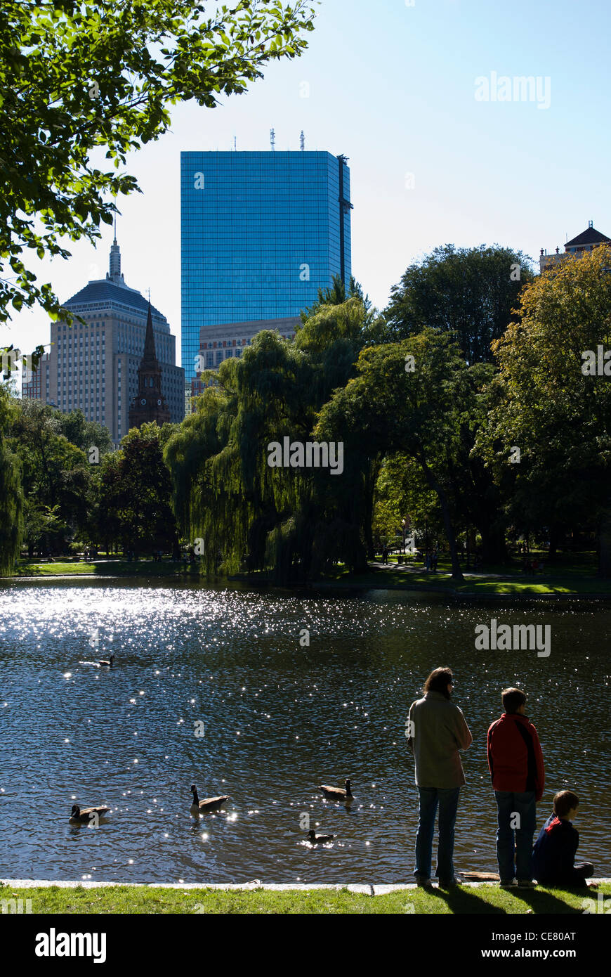 Boston Public Garden, Boston, Massachusetts, USA. Stock Photo