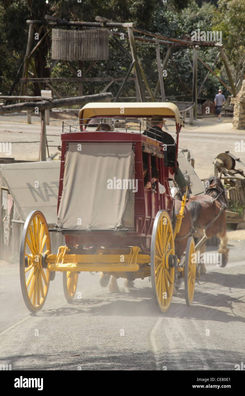 Sovereign Hill Horse and Carriage, Ballarat, Australia Stock Photo Alamy