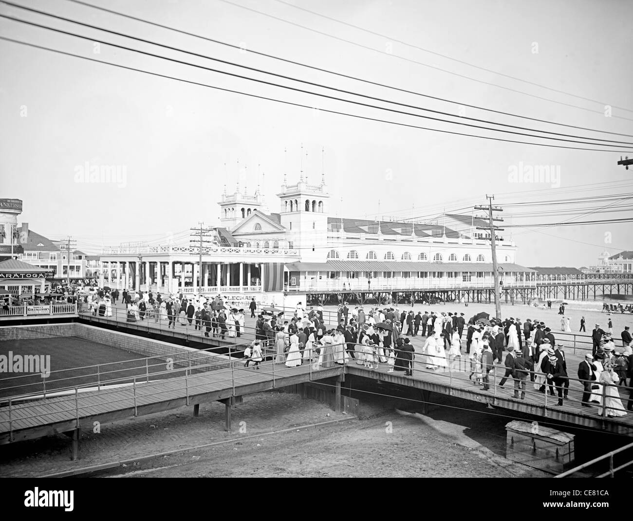 Steeplechase Pier, Atlantic City, New Jersey, circa 1905 Stock Photo ...
