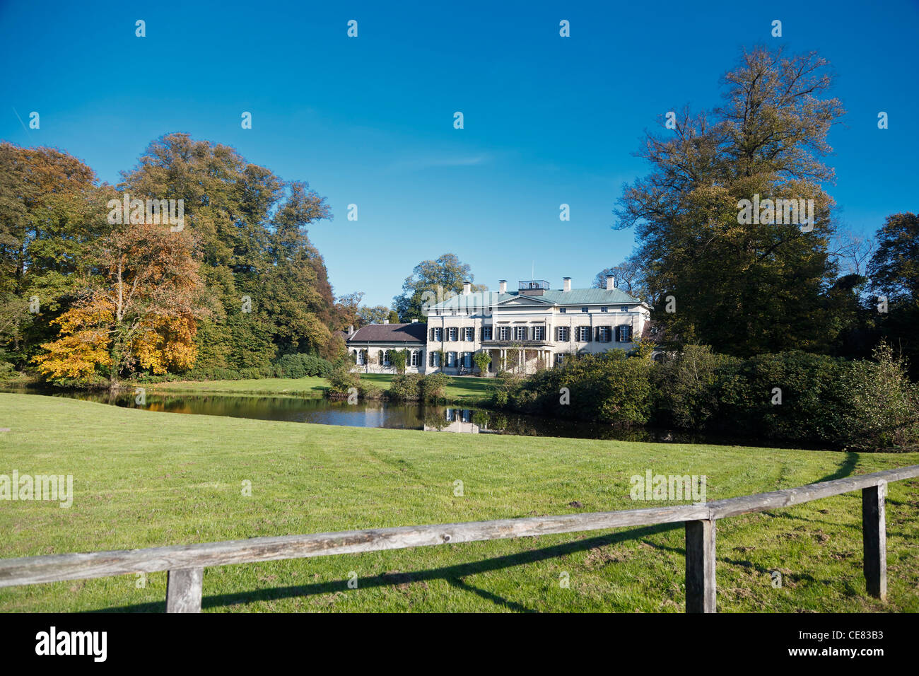 The Rastede Castle is a German castle in Rastede which belongs to the Ammerland in Lower Saxony. Stock Photo
