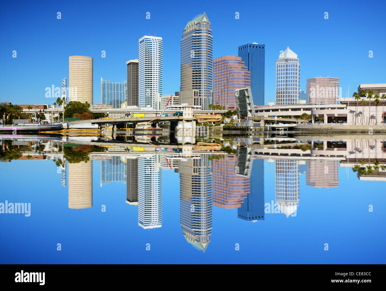 Skyline of downtown Tampa, Florida Stock Photo Alamy