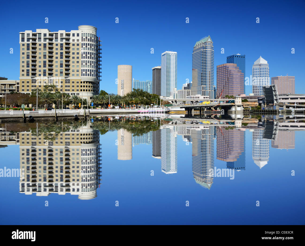 Skyline of downtown Tampa, Florida Stock Photo Alamy