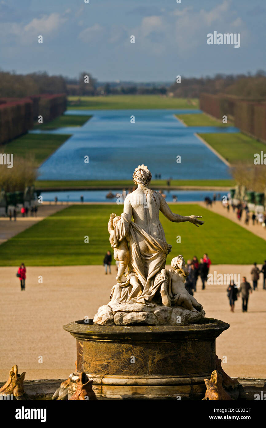 Gardens of Chateau de Versailles, France Stock Photo