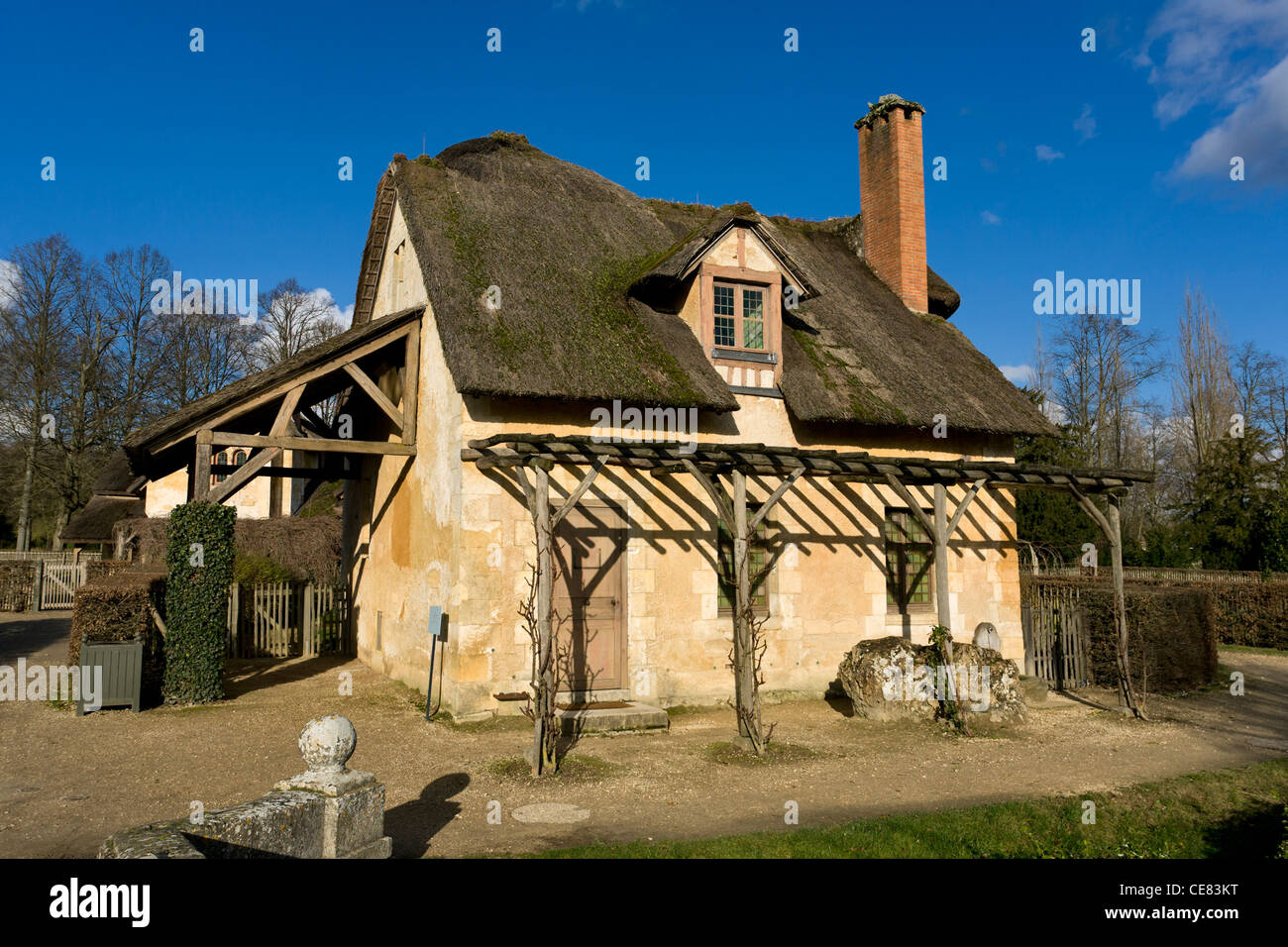 Le Colombier (dove/pigeon house), Hameau de la reine, Chateau de Versailles, France Stock Photo