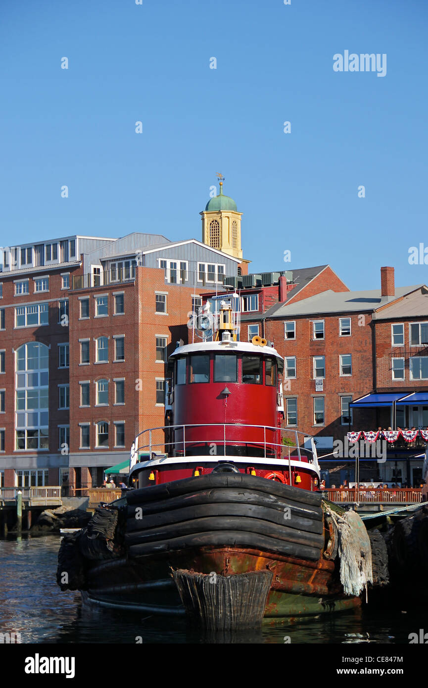 Tugboat, Portsmouth, New Hampshire Stock Photo